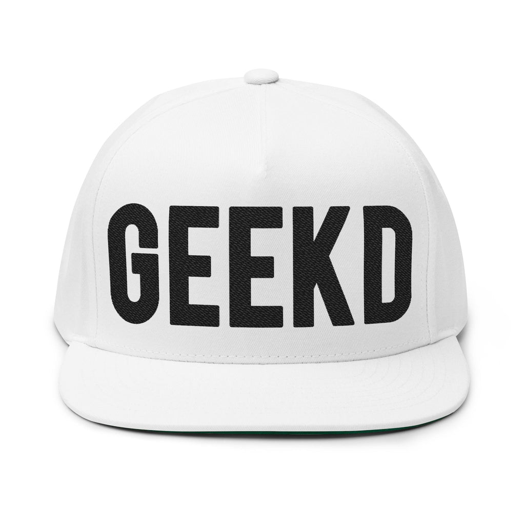 01 WHITE GEEKD CAP (Embroidery)